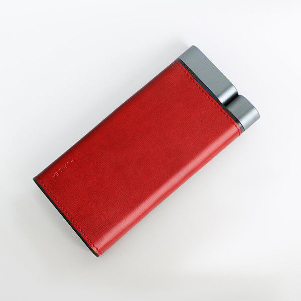 10000mAh แพวเวอร์แบงค์ โลหะ Shell Leather Finish 2pcs USB-A 1pc Type-C Port