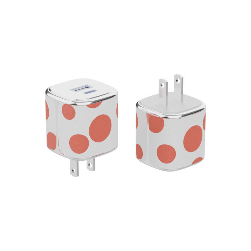 เครื่องชาร์จผนังขนาดเล็กประเภท C เครื่องชาร์จ USB C พร้อมกระเป๋าหนัง